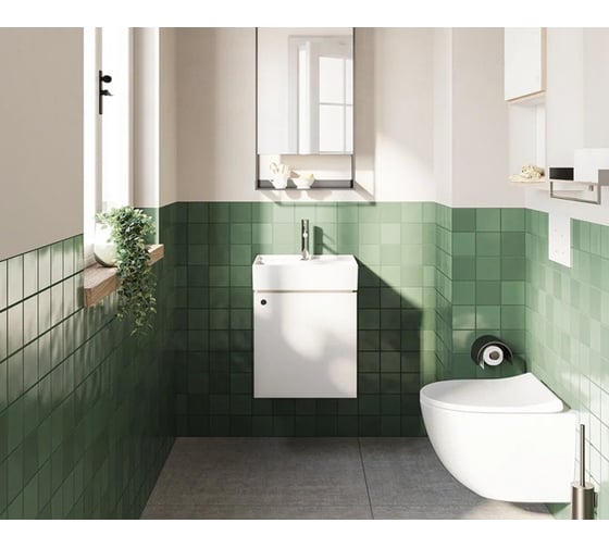 Раковина-чаша Vitra ArchiPlan c отверстием под смеситель, прямоугольная, 45 см, белая 7400B003-0001