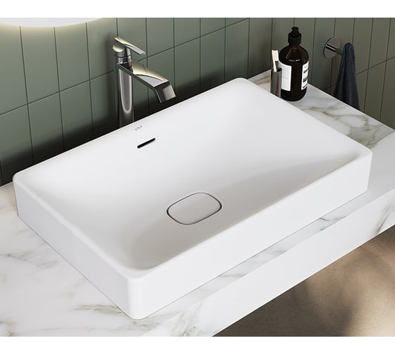 Раковина-чаша Vitra Metropole, прямоугольная, 50 cм, белая 7534B003-0673