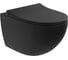 Безободковый подвесной унитаз VITRA Sento, матовый черный 7748B083-0101 2