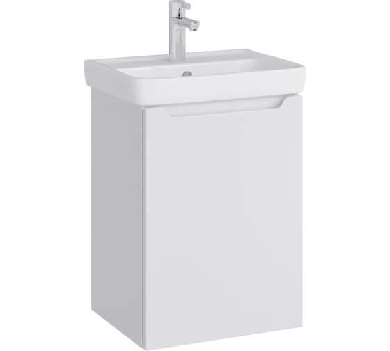 Комплект Sanstar Тумба Bianco 50 подвесная, мебельный умывальник Мини 50 167.1-1.5.1.К