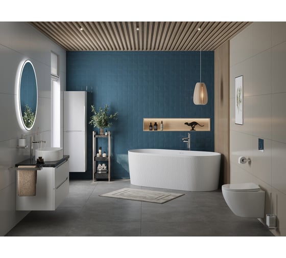 Акриловая ванна BelBagno белая матовая BB411-1700-800-MATT