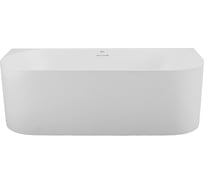 Акриловая ванна BelBagno пристенная, белая матовая BB412-1700-800-MATT