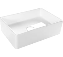 Раковина накладная прямоугольная Bauedge BAU Hotel mini 38х24, белая BH1004