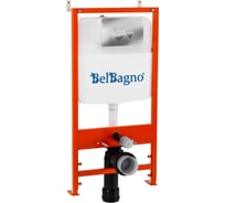 Комплект 2 в 1 BelBagno система инсталляции для унитазов BB026 с кнопкой смыва BB081CR BB026/BB081CR