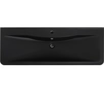 Раковина из искусственного камня BelBagno чёрная матовая, 1200x455x145 BB1200/455-LV-ART-ALR-NERO