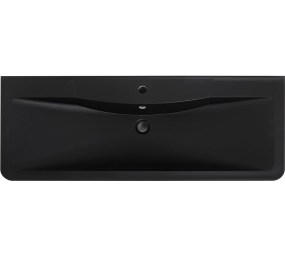 Раковина из искусственного камня BelBagno чёрная матовая, 1200x455x145 BB1200/455-LV-ART-ALR-NERO