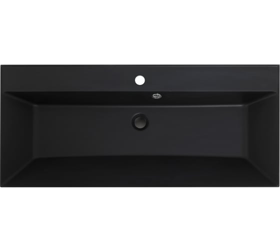 Раковина из искусственного камня BelBagno чёрная матовая, 900x450 BB900/450-LV-ART-AST-NERO