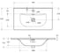 Керамическая раковина BelBagno 710x400x170 BB-8099-3-70 3