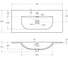 Керамическая раковина BelBagno 910x400x170 BB-8099-3-90 3