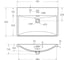 Керамическая раковина BelBagno 615x430x145 BB-8076-3-60 4