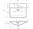 Керамическая раковина BelBagno 515x430x145 BB-8076-3-50 6