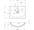 Керамическая раковина BelBagno 505x395x180 BB1923-500 3