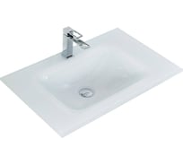 Стеклянная раковина BelBagno белая глянцевая, 810x465 BB810/465-LV-VTR-BL
