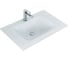 Стеклянная раковина BelBagno белая глянцевая, 810x465 BB810/465-LV-VTR-BL 1