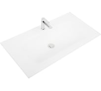 Стеклянная раковина BelBagno белая матовая, 910x465 BB910/465-LV-VTR-BO