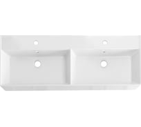 Раковина керамическая Cezares двойная 1200x465, CZR-MIL-120-2-LVB