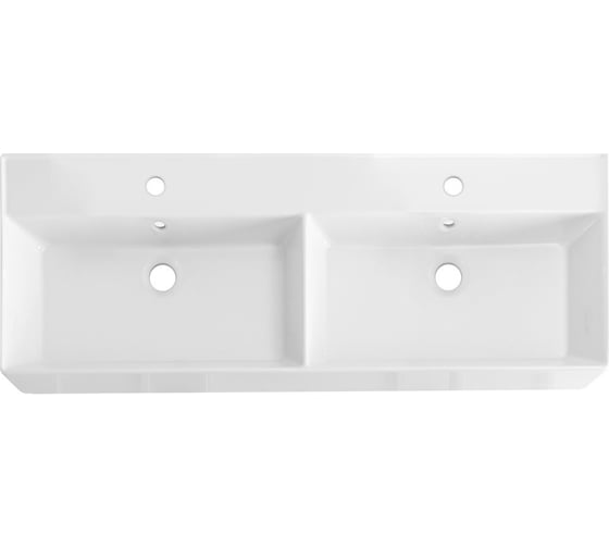 Раковина керамическая Cezares двойная 1200x465, CZR-MIL-120-2-LVB 1