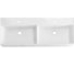 Раковина керамическая Cezares двойная 1200x465, CZR-MIL-120-2-LVB 1