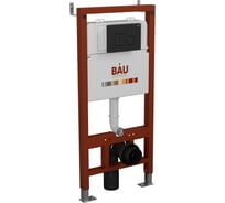 Инсталляция Bauedge BAU PRO для подвесного унитаза с клавишей смыва BAU Soul, черная матовая Q111300-Q00015