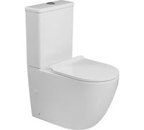 Унитаз-компакт Milleau Ferme с микролифтом (белый глянец) MYL2055GW