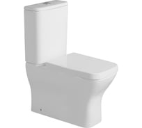 Унитаз-компакт Milleau Rubis с микролифтом (белый глянец) MYL320GW