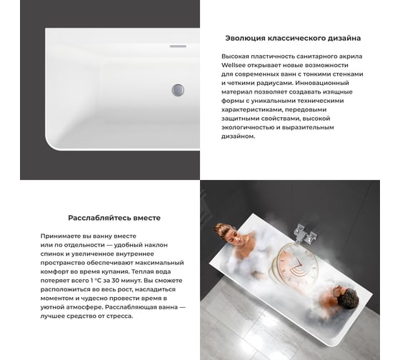 Угловая акриловая ванна Wellsee Bromance 170х78 см, левый разворот, в наборе 4 в 1 23160401R