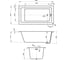 Акриловая ванна Wellsee FreeDom 2.0 150x80 см, в наборе 2 в 1 23300101R 8