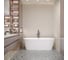 Отдельностоящая акриловая ванна Wellsee Shell в наборе 4 в 1, экран, слив-перелив 28170201R 8