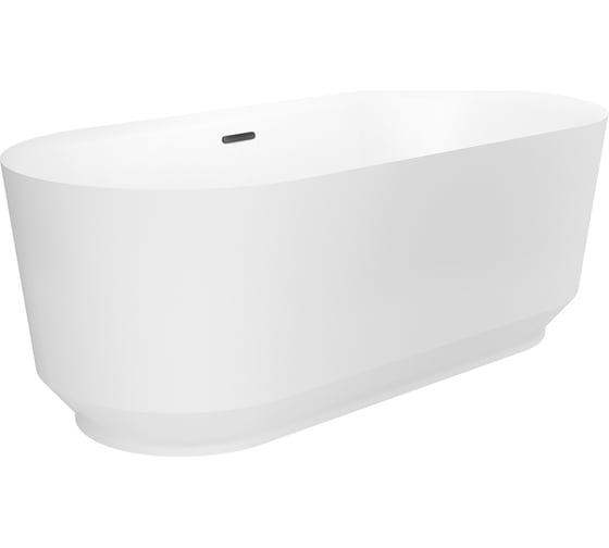 Отдельностоящая акриловая ванна Wellsee Air Gap R 166x77 см, в наборе 4 в 1 23860103R