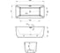 Отдельностоящая акриловая ванна Wellsee Air Gap S 166x78 см, в наборе 4 в 1 23850104R 10