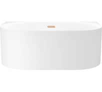 Пристенная акриловая ванна Wellsee Collaro Mini 140х70 см, в наборе 4 в 1 28870104R