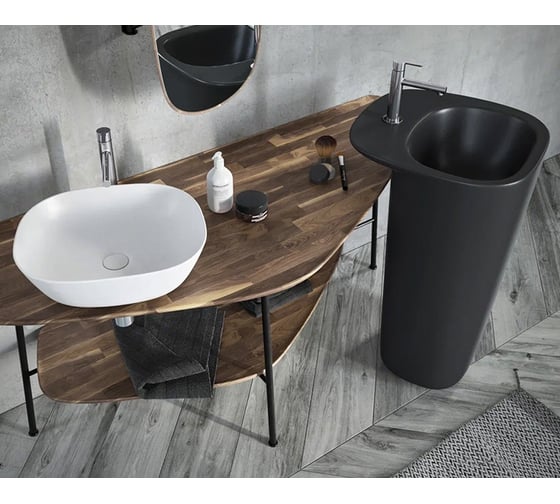 Раковина-чаша Vitra Plural низкая, 45 cм, матовая белая 7810B401-0016
