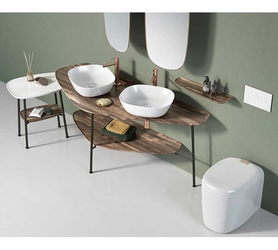Раковина-чаша Vitra Plural низкая, 45 cм, матовая белая 7810B401-0016