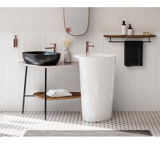 Раковина-чаша Vitra Plural низкая, 45 cм, матовая черная 7810B483-0016