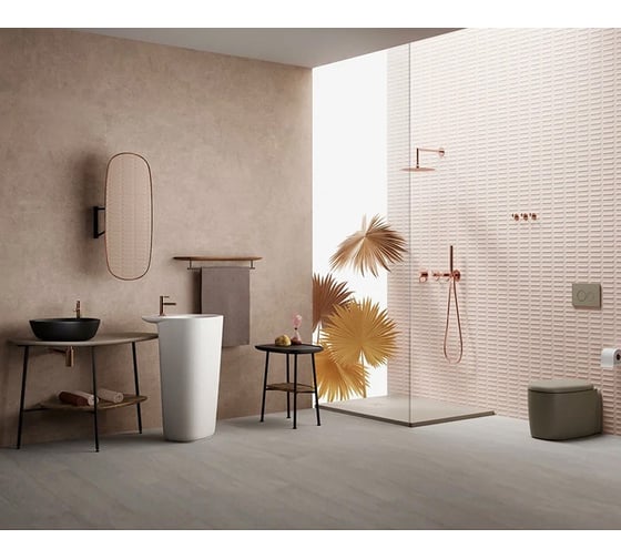 Раковина-чаша Vitra Plural низкая, треугольная 47 cм, матовая черная 7812B483-0016