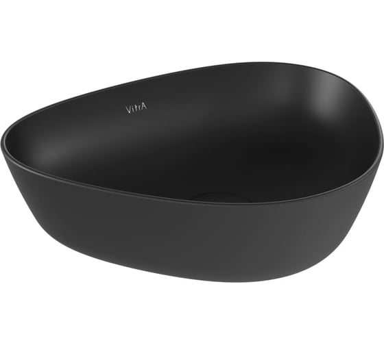 Раковина-чаша Vitra Plural низкая, треугольная 47 cм, матовая черная 7812B483-0016