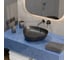 Раковина-чаша Vitra Plural низкая, треугольная 47 cм, матовая черная 7812B483-0016 5