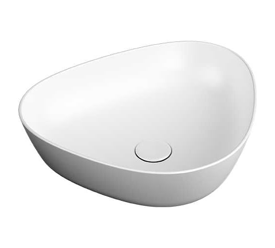 Раковина-чаша Vitra Plural низкая, треугольная 47 cм, матовая белая 7812B401-0016