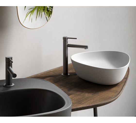 Раковина-чаша Vitra Plural низкая, треугольная 47 cм, матовая белая 7812B401-0016