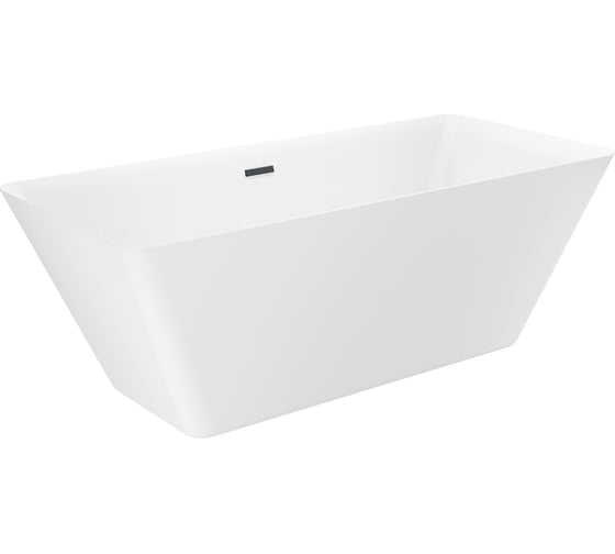Отдельностоящая акриловая ванна Wellsee Cute Twin S 168x75 см, в наборе 4 в 1 23830103R