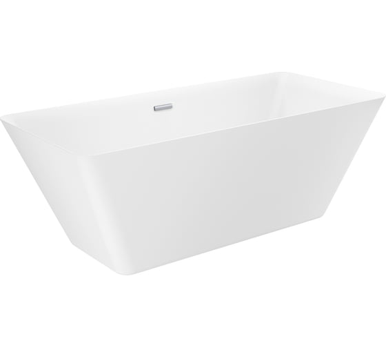Отдельностоящая акриловая ванна Wellsee Cute Twin S 168x75 см, в наборе 4 в 1 23830101R