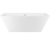 Отдельностоящая акриловая ванна Wellsee Cute Twin S 168x75 см, в наборе 4 в 1 23830104R