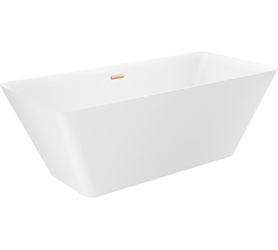 Отдельностоящая акриловая ванна Wellsee Cute Twin S 168x75 см, в наборе 4 в 1 23830104R