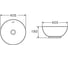 Раковина накладная DQ Matrix DT1390516 2