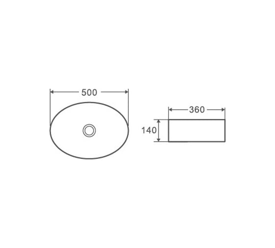 Раковина DK накладная D&K Matrix DT1390316