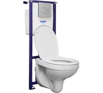 Комплект 4 в 1 Santeri Альфа комфорт, унитаз подвесной 023-3924