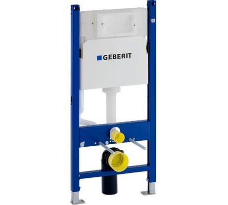 Модуль для подвесного унитаза Geberit Duofix Basic 112 см, с бачком, клавиша Delta51 черная 111.153.DW.1