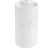 Напольная раковина отдельно стоящая Wellsee Chalice Perfection, белый мрамор 230626000