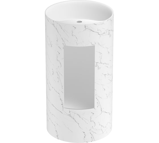 Напольная раковина отдельно стоящая Wellsee Chalice Perfection, белый мрамор 230626000