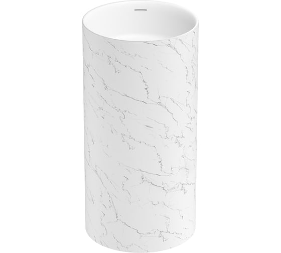 Напольная раковина отдельно стоящая Wellsee Chalice Perfection, белый мрамор 230619000